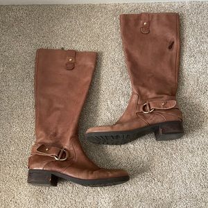 Brown “leather” riding boots
